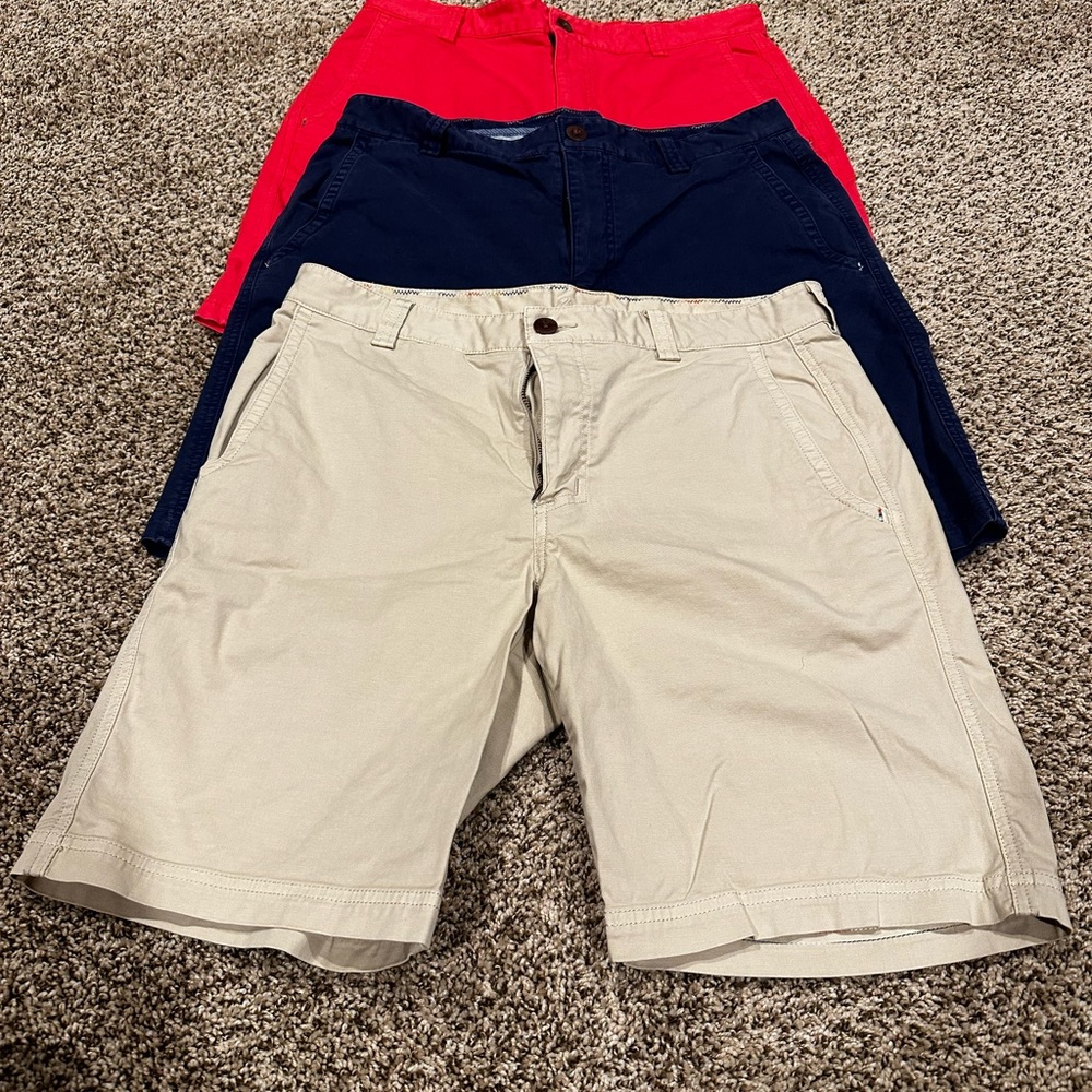 Robert Graham Shorts Mens 32-9" Inseam Classic Fit Flat Front Cotton/3 for 40